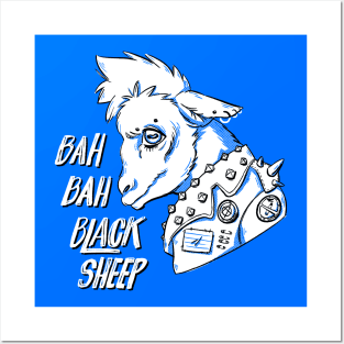 Bah Bah Black Sheep (B&W) Posters and Art